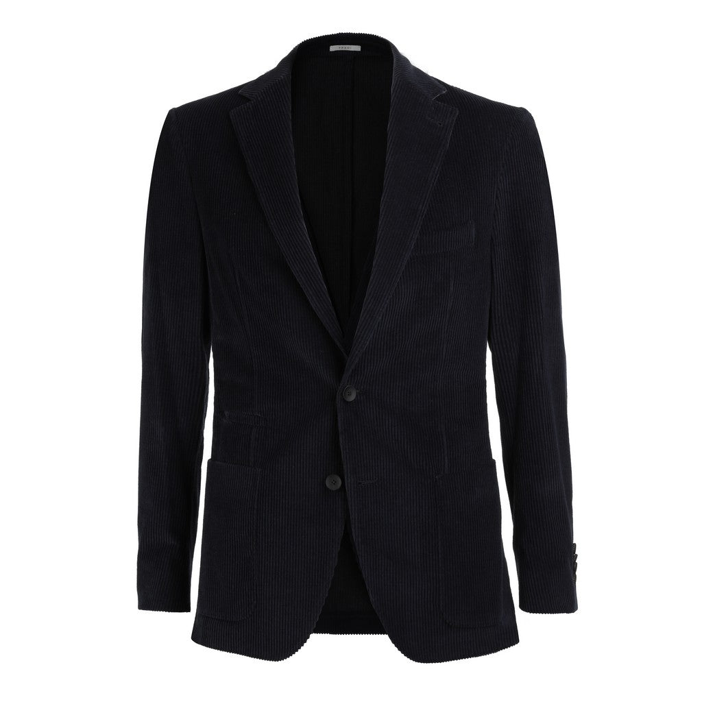 FRADI Soft Corduroy Stretch Blazer NAVY REG - Henry Bucks