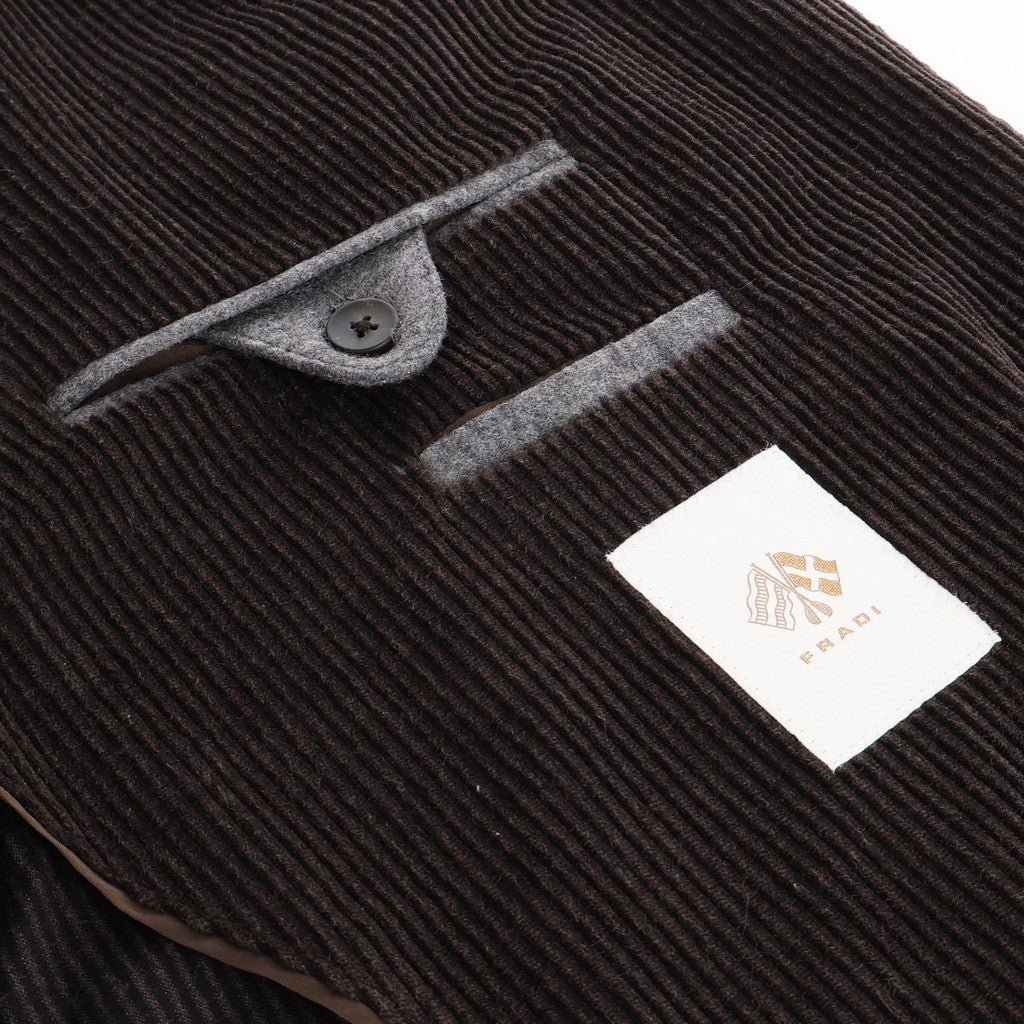 FRADI Soft Corduroy Stretch Blended Cotton Blazer BROWN - Henry Bucks