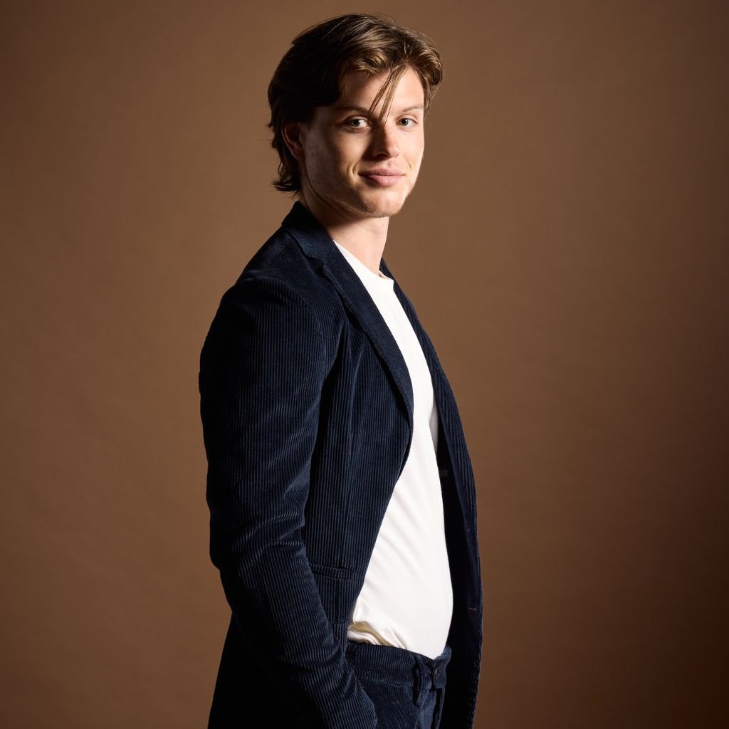 FRADI Soft Corduroy Stretch Blended Cotton Blazer NAVY REG - Henry Bucks