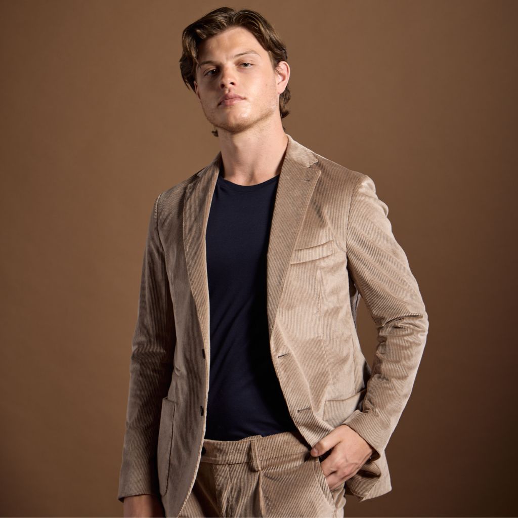 FRADI Soft Corduroy Stretch Blended Cotton Blazer YUTA REG - Henry Bucks