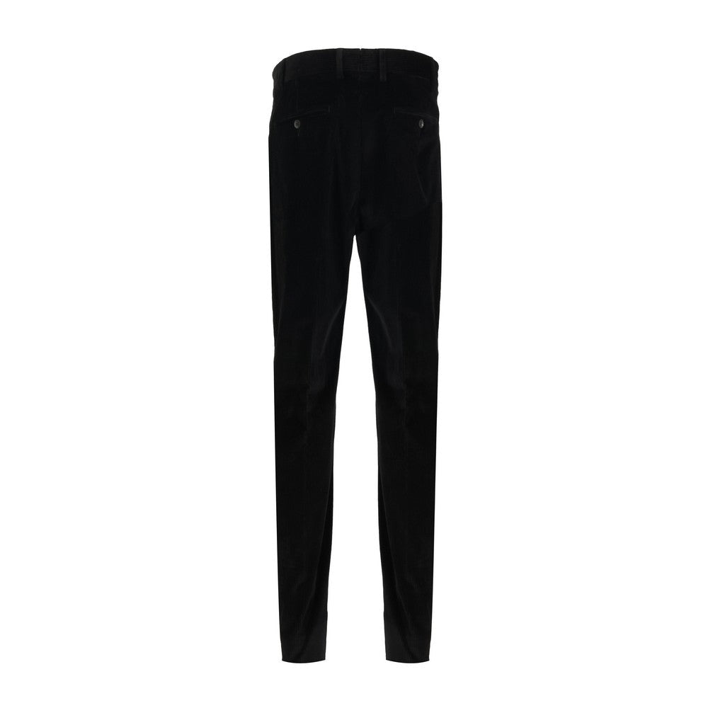 FRADI Soft Corduroy Stretch Trouser Black - Henry Bucks