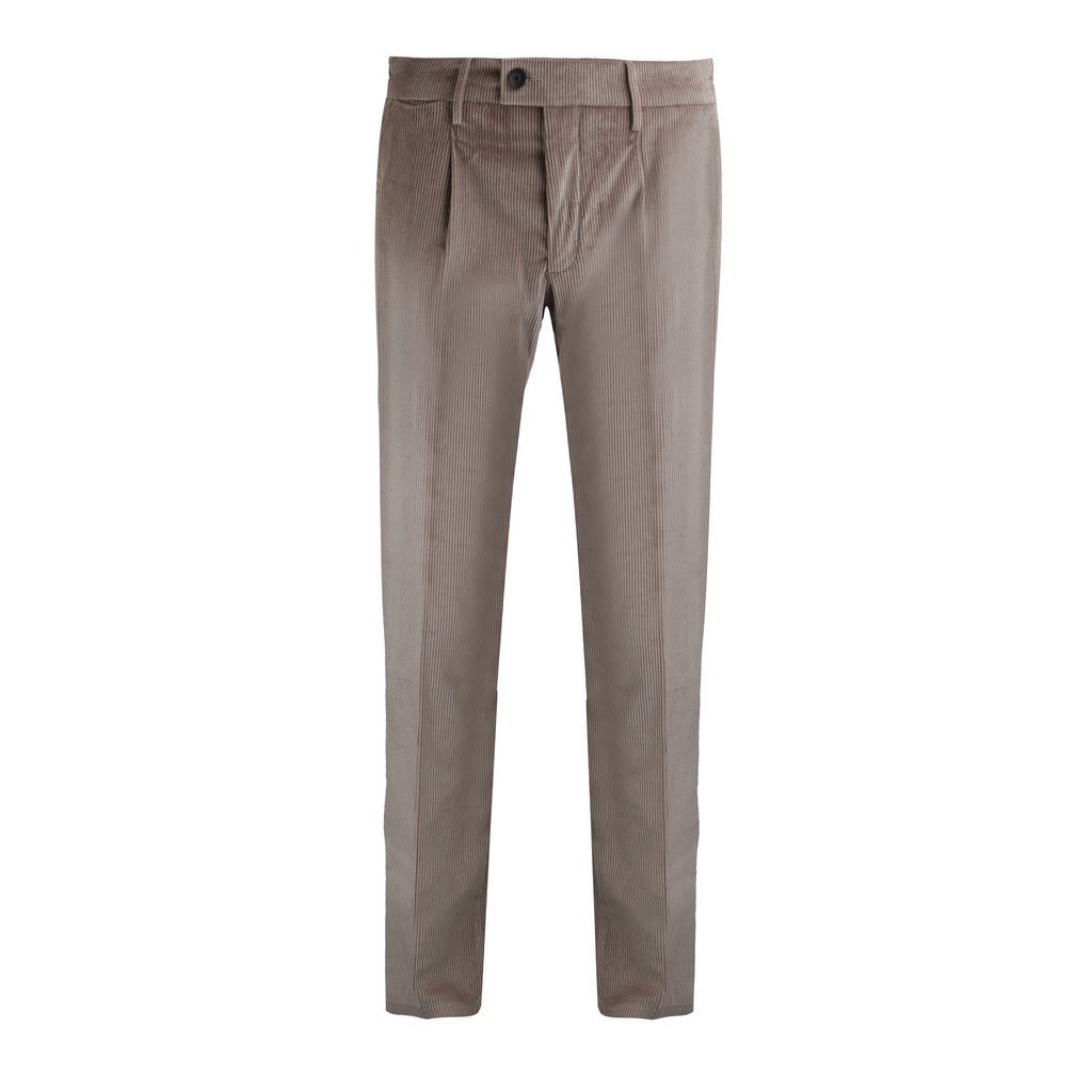 FRADI Soft Corduroy Stretch Trousers YUTA REG - Henry Bucks