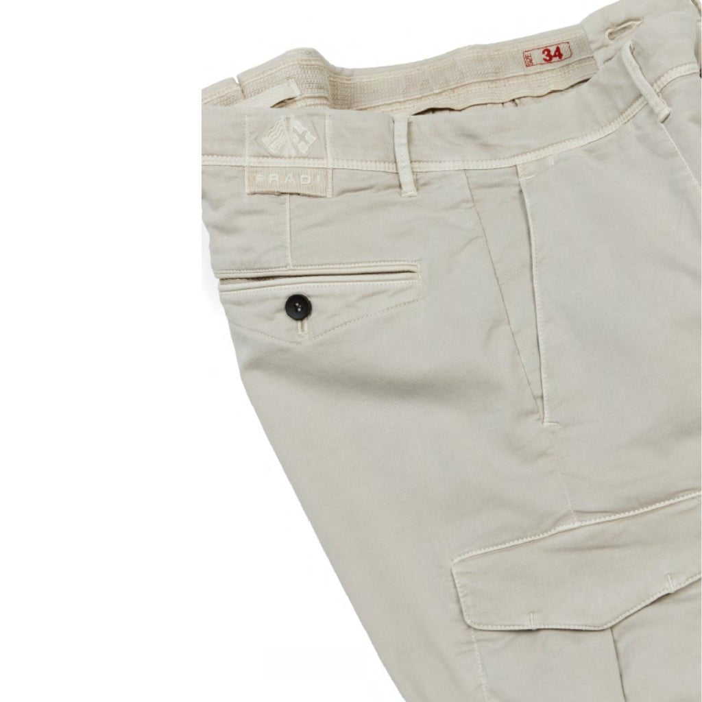 FRADI Stretch Cargo ECRU REG - Henry Bucks