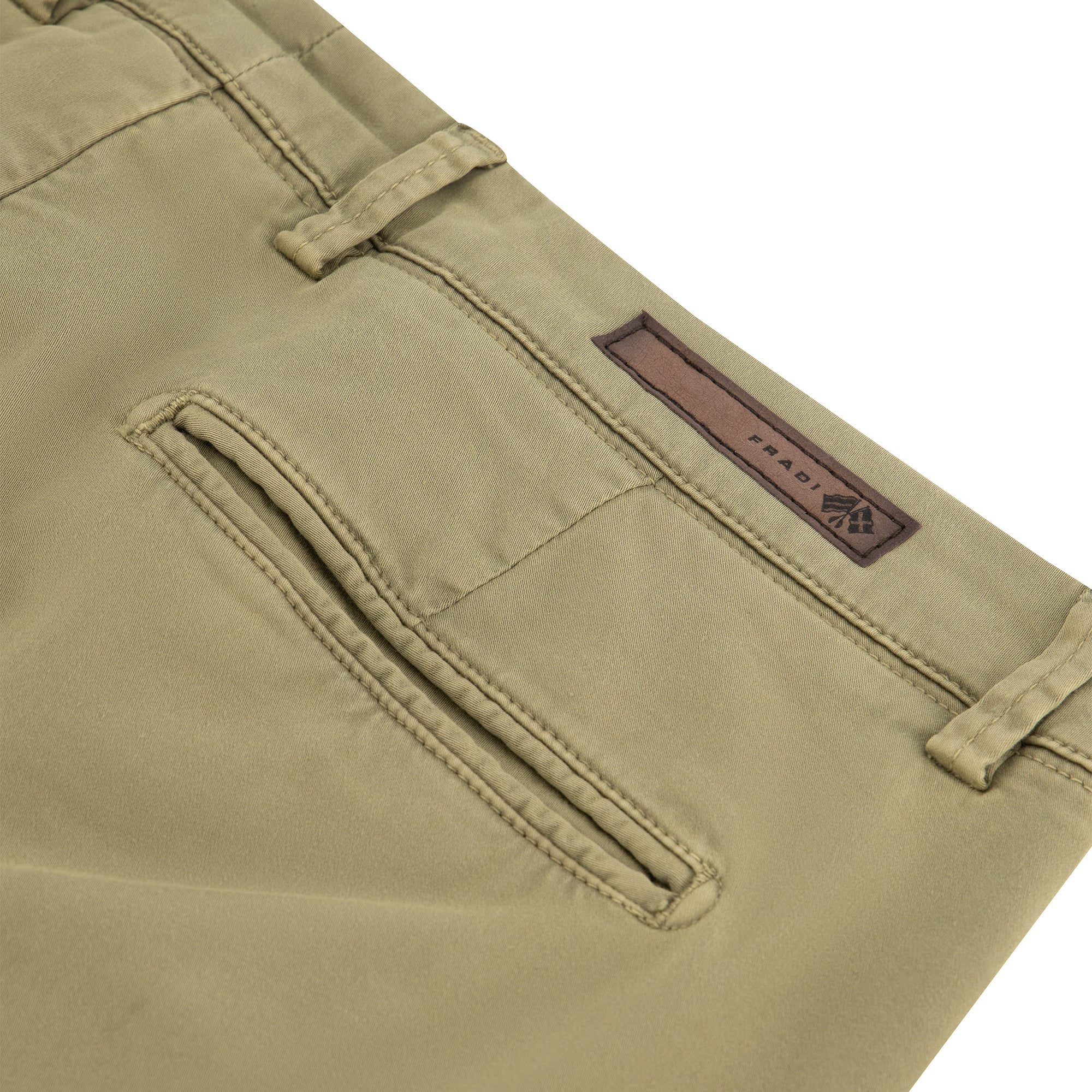 FRADI Stretch Trouser MILITARY - Henry BucksTrouser - Formal38SS220068 - MILIT - 33