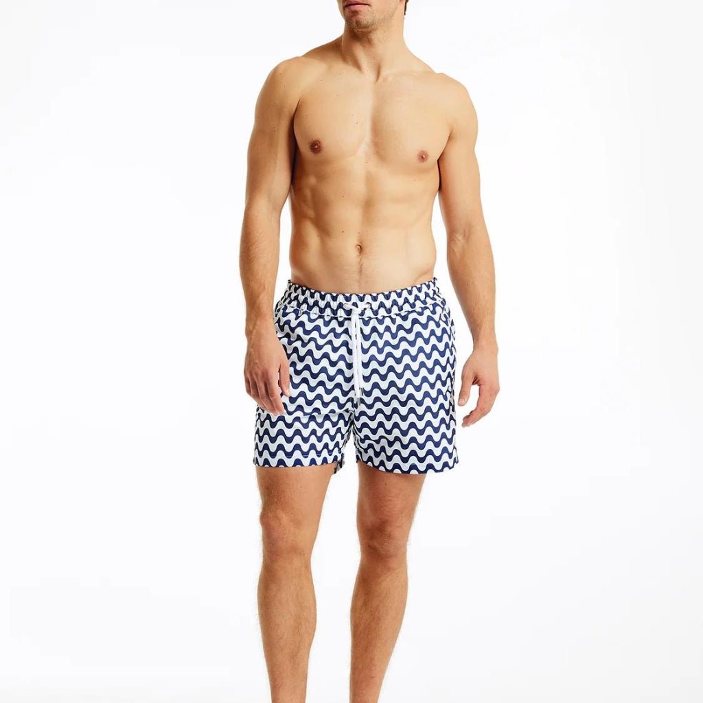 FRESCOBAL CARIOCA Copacabana Sport Swim Shorts NAVY/WHITE REG - Henry Bucks