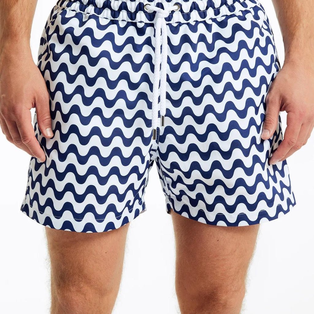 FRESCOBAL CARIOCA Copacabana Sport Swim Shorts NAVY/WHITE REG - Henry Bucks