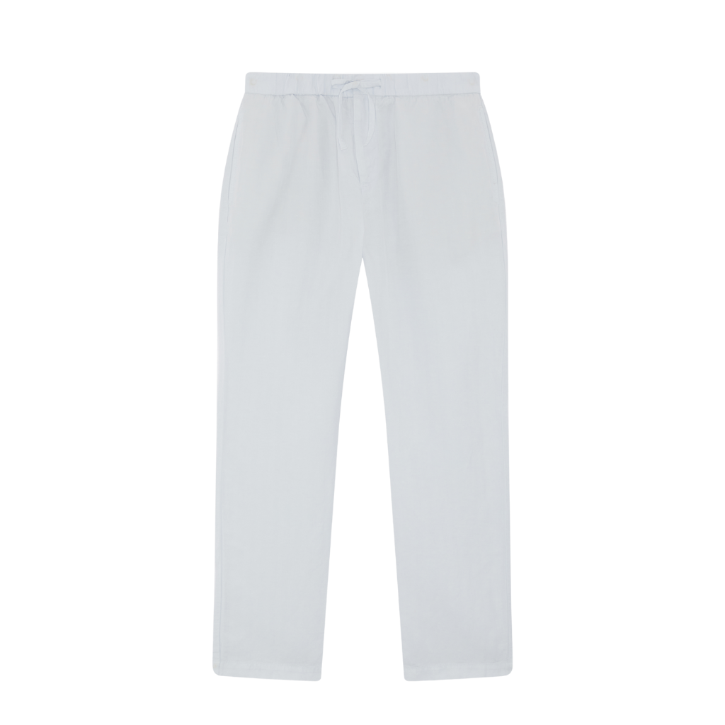 FRESCOBAL CARIOCA Oscar Herringbone Slim Trousers POWDER BLUE - Henry Bucks