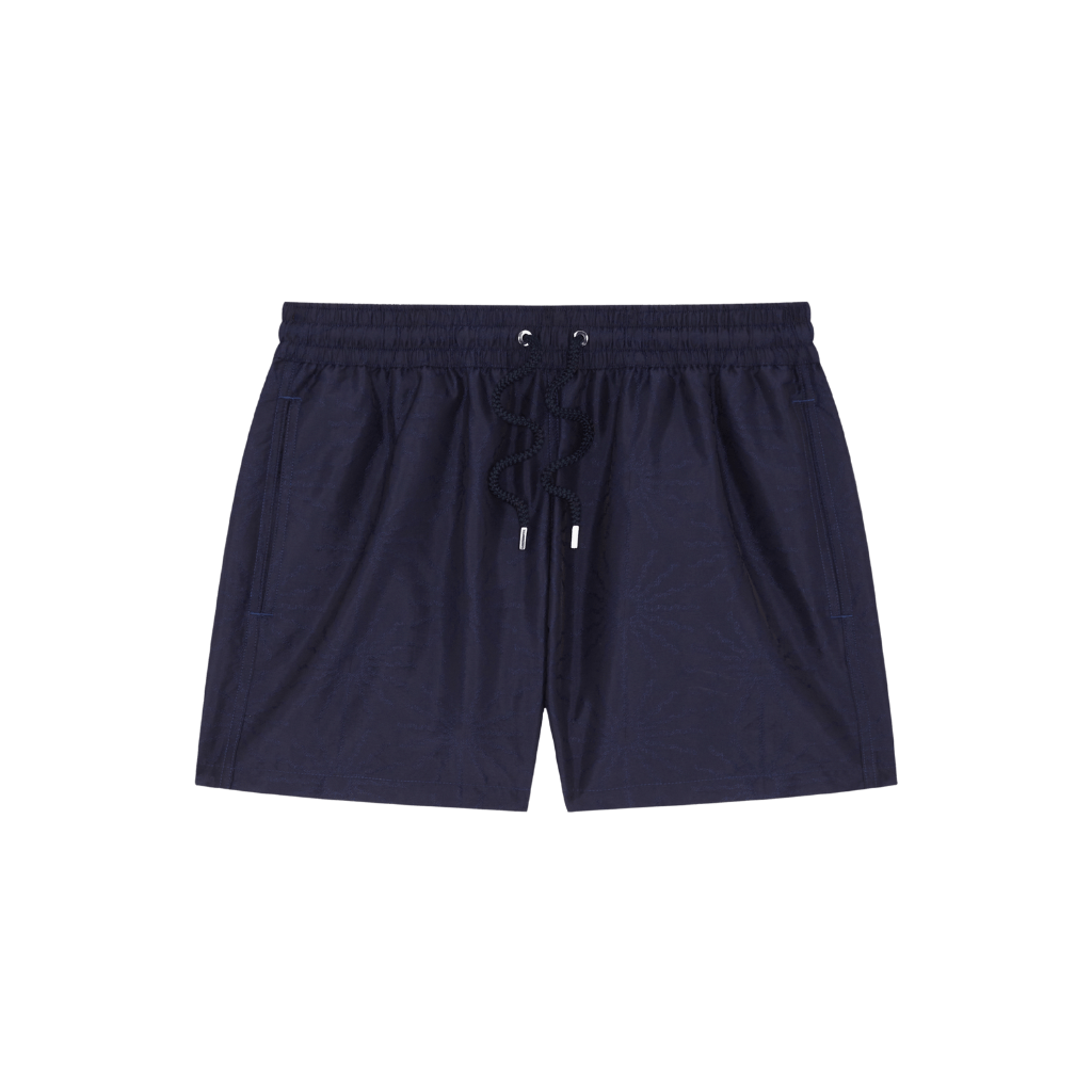 FRESCOBAL CARIOCA Rio Jacquard Swim Shorts NAVY - Henry Bucks