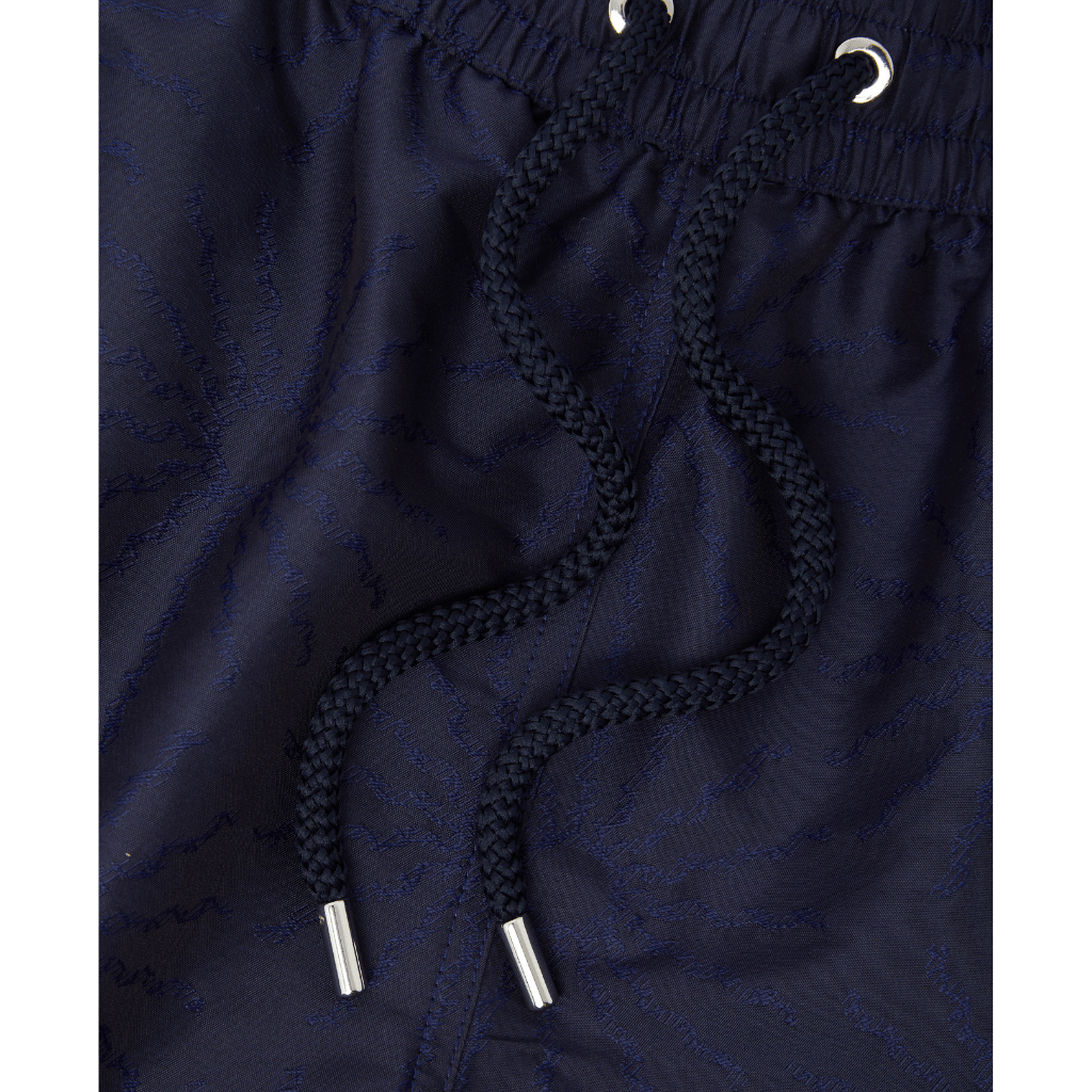 FRESCOBAL CARIOCA Rio Jacquard Swim Shorts NAVY - Henry Bucks