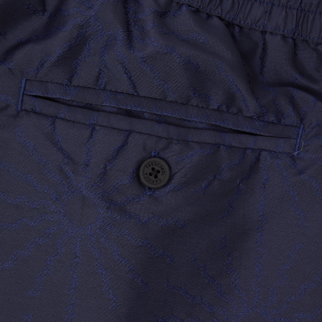 FRESCOBAL CARIOCA Rio Jacquard Swim Shorts NAVY - Henry Bucks