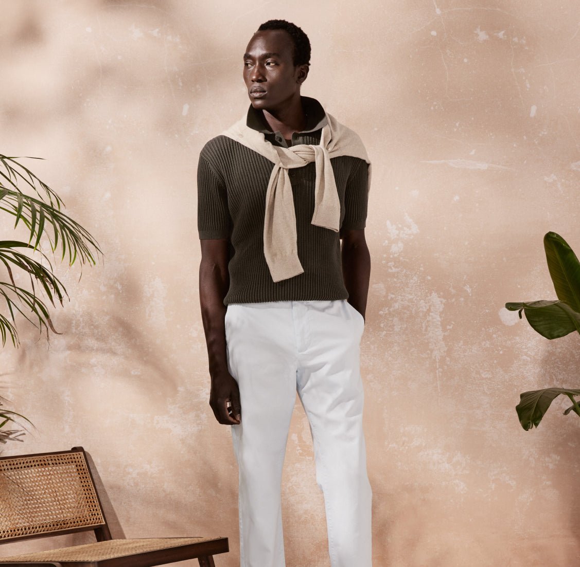 FRESCOBAL CARIOCA Vidal Cotton Button Shirt OLIVE - Henry Bucks