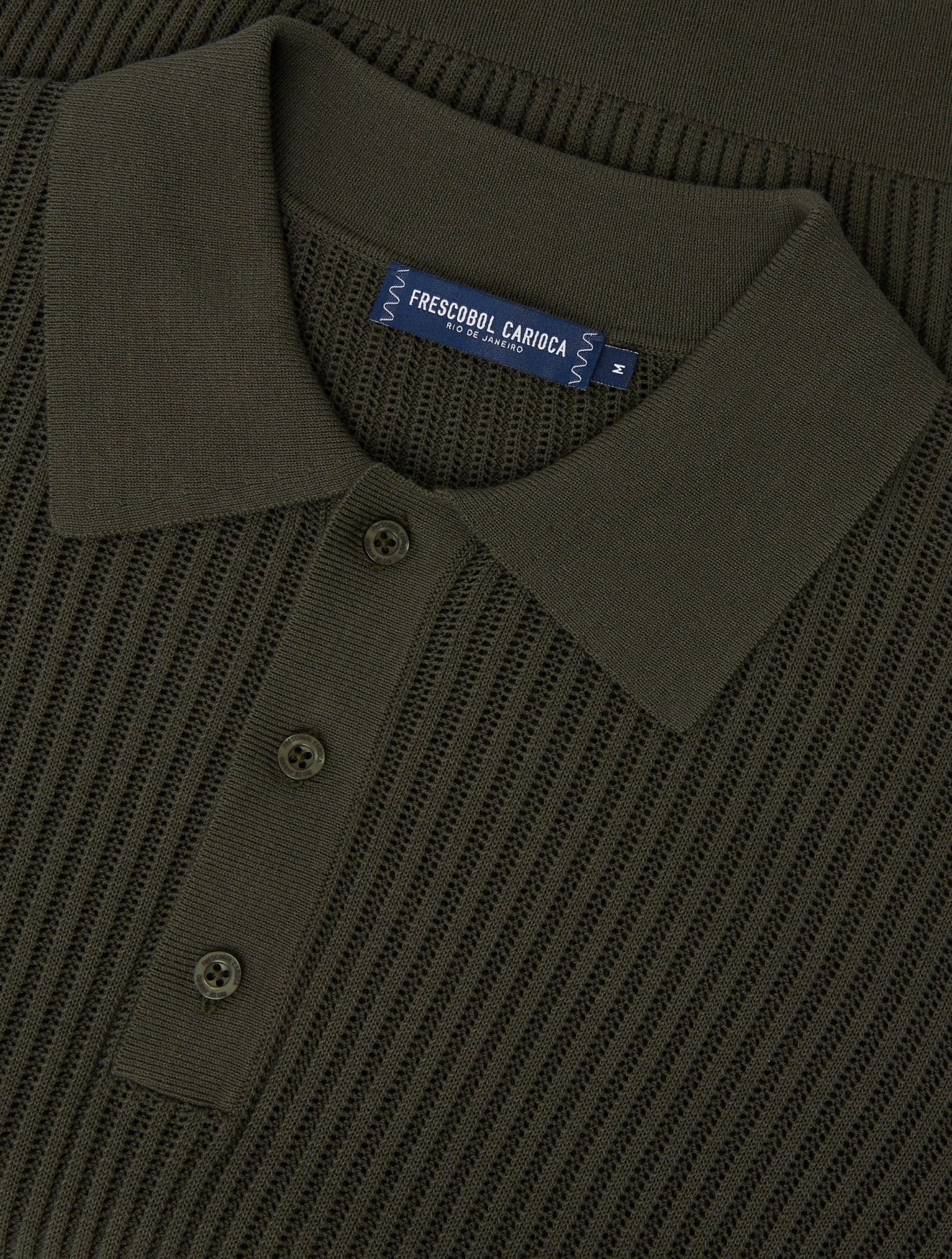 FRESCOBAL CARIOCA Vidal Cotton Button Shirt OLIVE - Henry Bucks