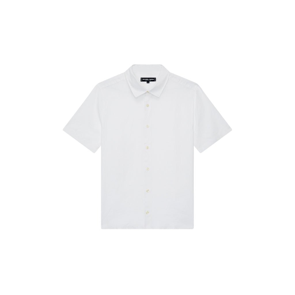 FRESCOBOL CARIOCA Castro Classic Linen Shirt WHITE - Henry Bucks