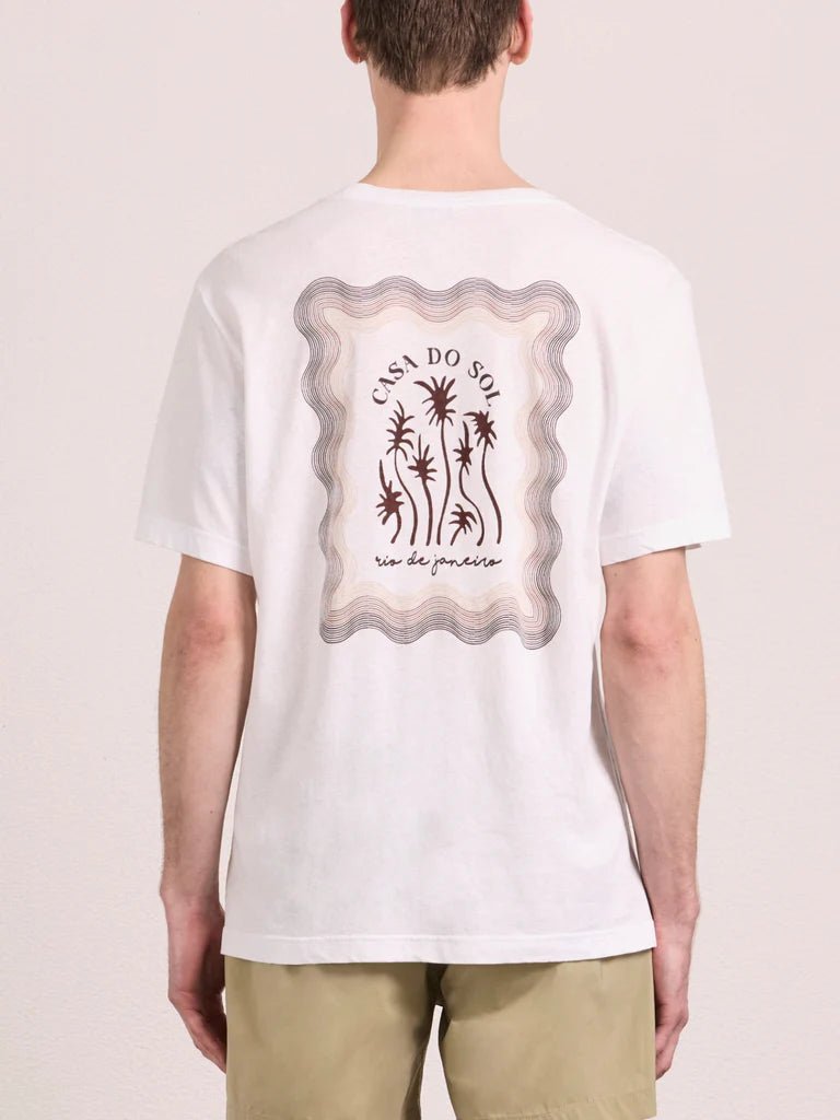 FRESCOBOL CARIOCA Dinis Cotton Short Sleeve T-shirt CACAO - Henry Bucks