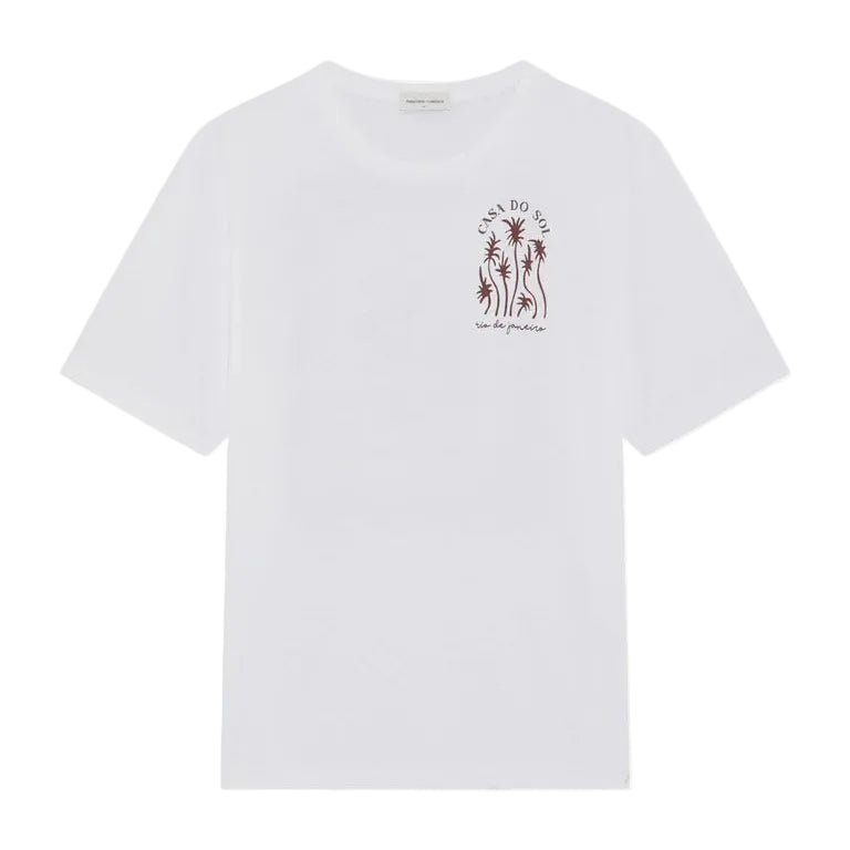 FRESCOBOL CARIOCA Dinis Cotton Short Sleeve T-shirt CACAO - Henry Bucks