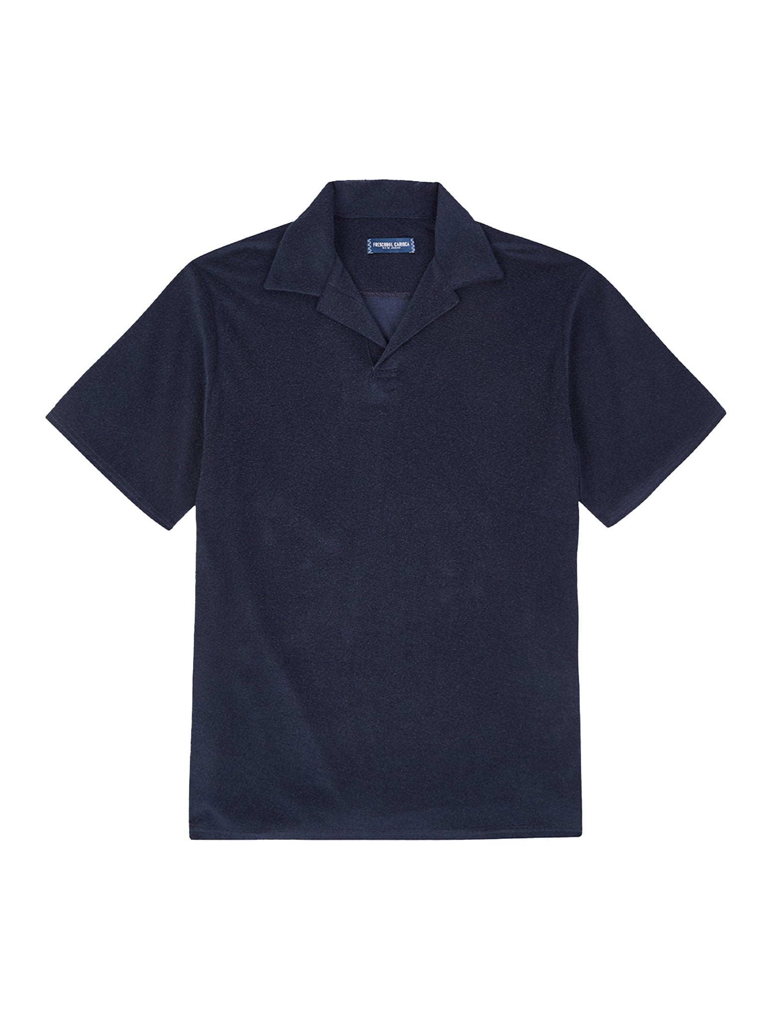 FRESCOBOL CARIOCA Faustino Terry Cotton Polo NAVY - Henry BucksPolo38SS230066 - NAVY - M