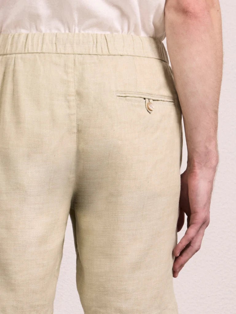 FRESCOBOL CARIOCA Felipe Linen Blend Shorts PALM GREEN - Henry Bucks