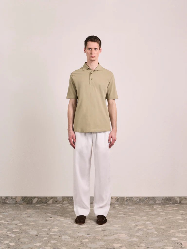 FRESCOBOL CARIOCA Luan Linen Blend Lounge Pants WHITE - Henry Bucks