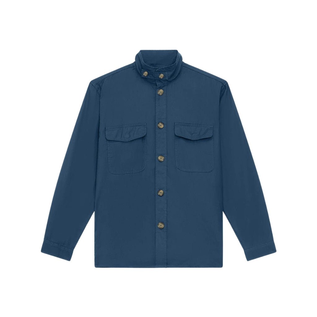 FRESCOBOL CARIOCA Nuno Linen Shacket NAVY REG - Henry Bucks