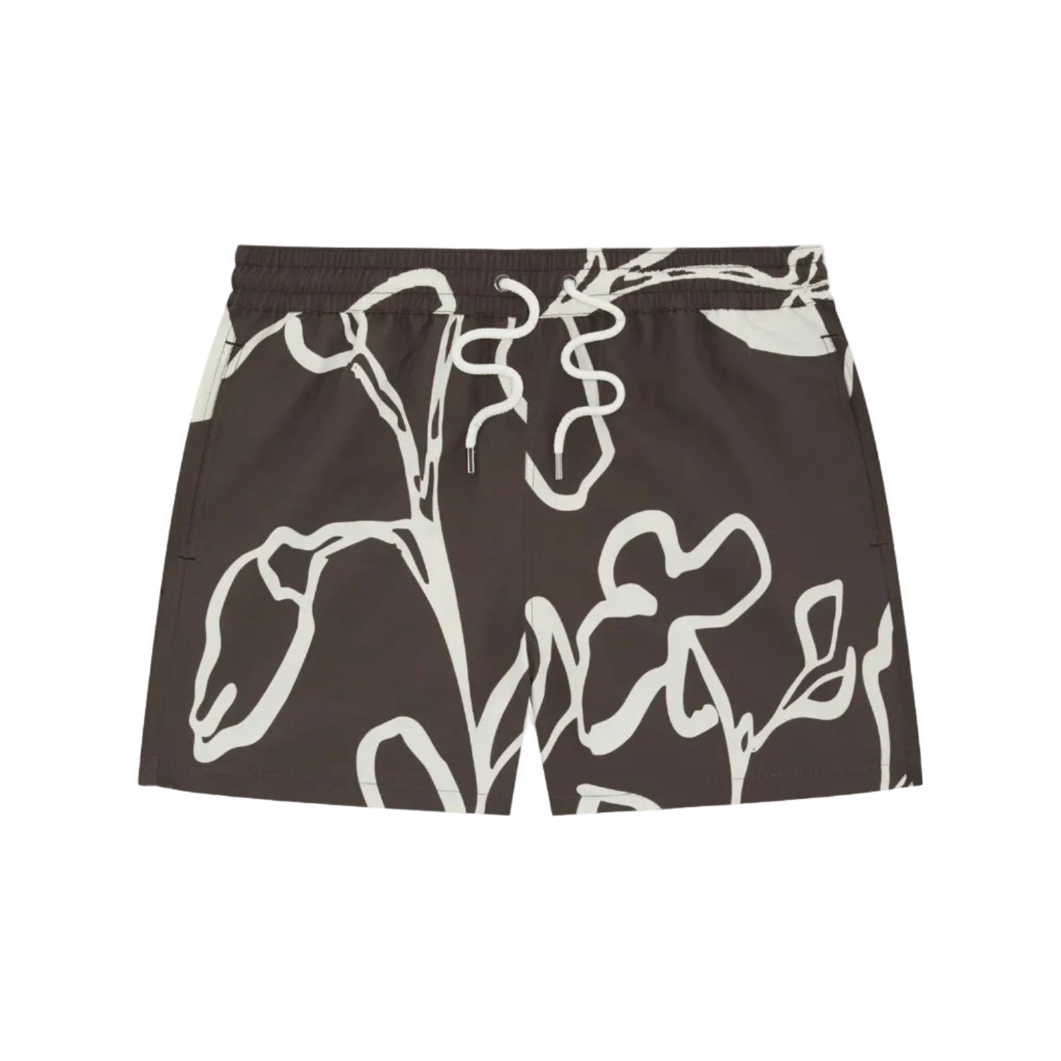 FRESCOBOL CARIOCA Rio Flor Print Swim Shorts CACAO - Henry Bucks