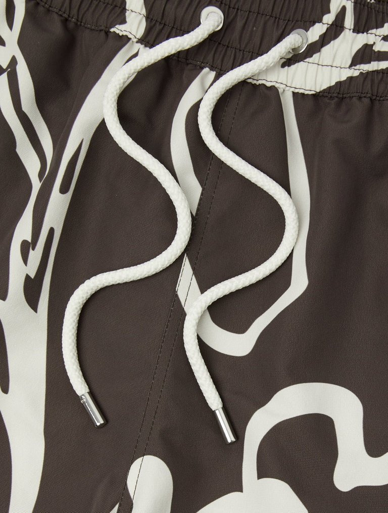 FRESCOBOL CARIOCA Rio Flor Print Swim Shorts CACAO - Henry Bucks