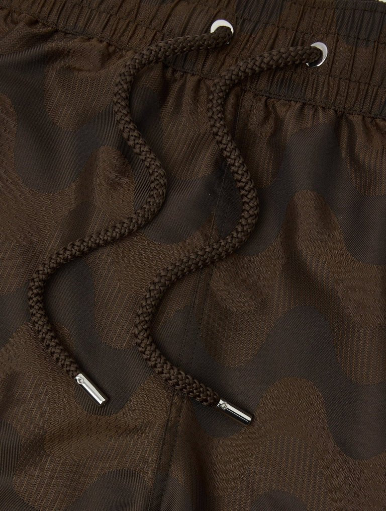 FRESCOBOL CARIOCA Rio Jaquard Swim Shorts CACAO - Henry Bucks