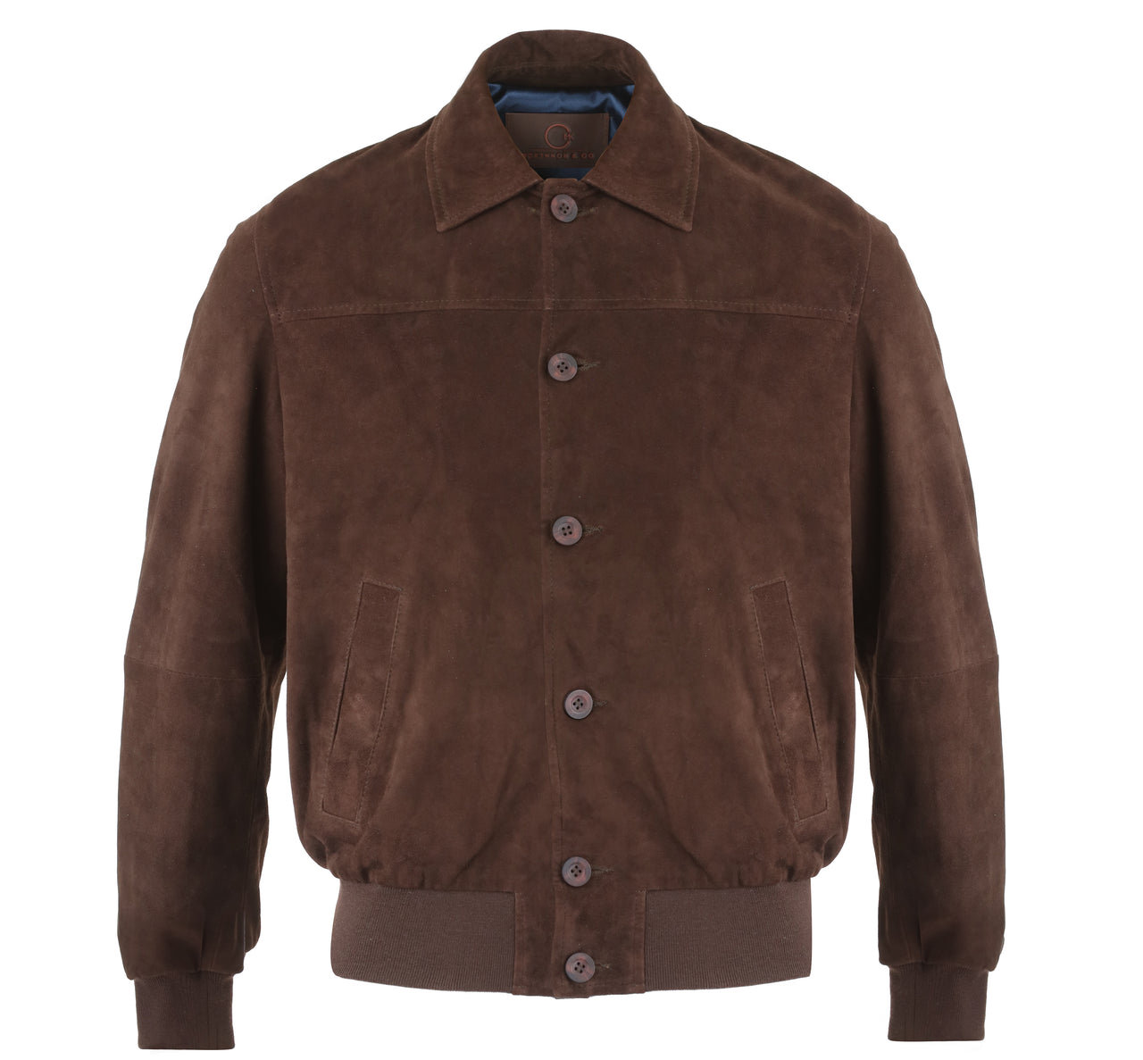 MCKINNON Suede Leather Jacket CHOCOLATE