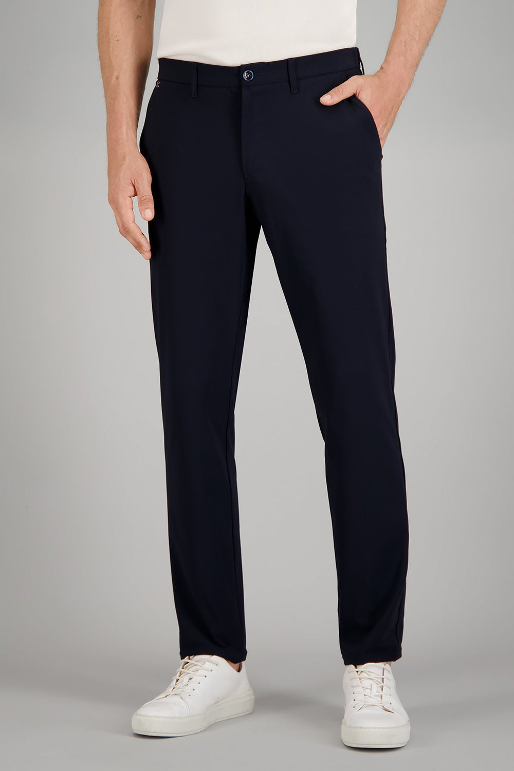 GARDEUR Bobby Stretch Active Chino NAVY - Henry Bucks