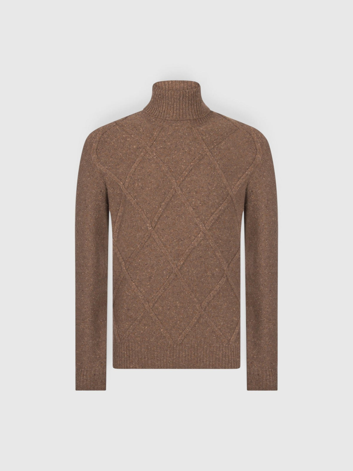 GRAN SASSO Cashmere Lana Cashmere Lana Turtleneck Knit BROWN - Henry Bucks