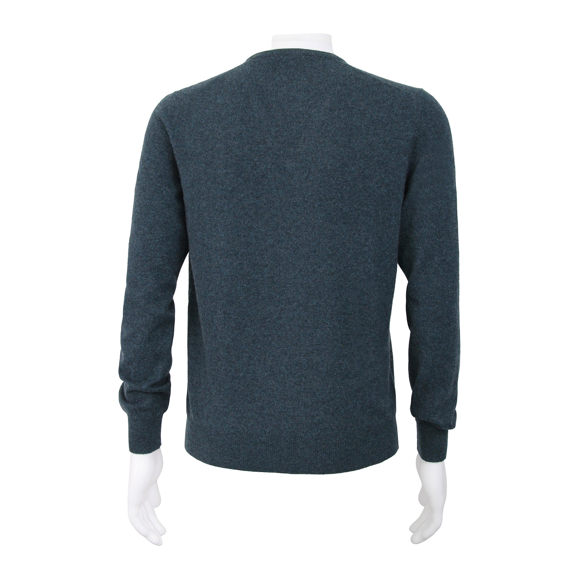 GRAN SASSO CASHMERE V - NECK GREEN - Henry BucksKNITWEAR46SOR55115 - GREN - 48