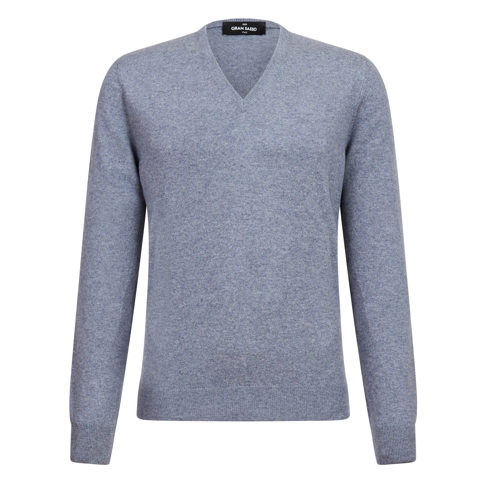 GRAN SASSO Cashmere V Neck Knit GREY - Henry BucksKnitwear38AW230115 - GREY - 48