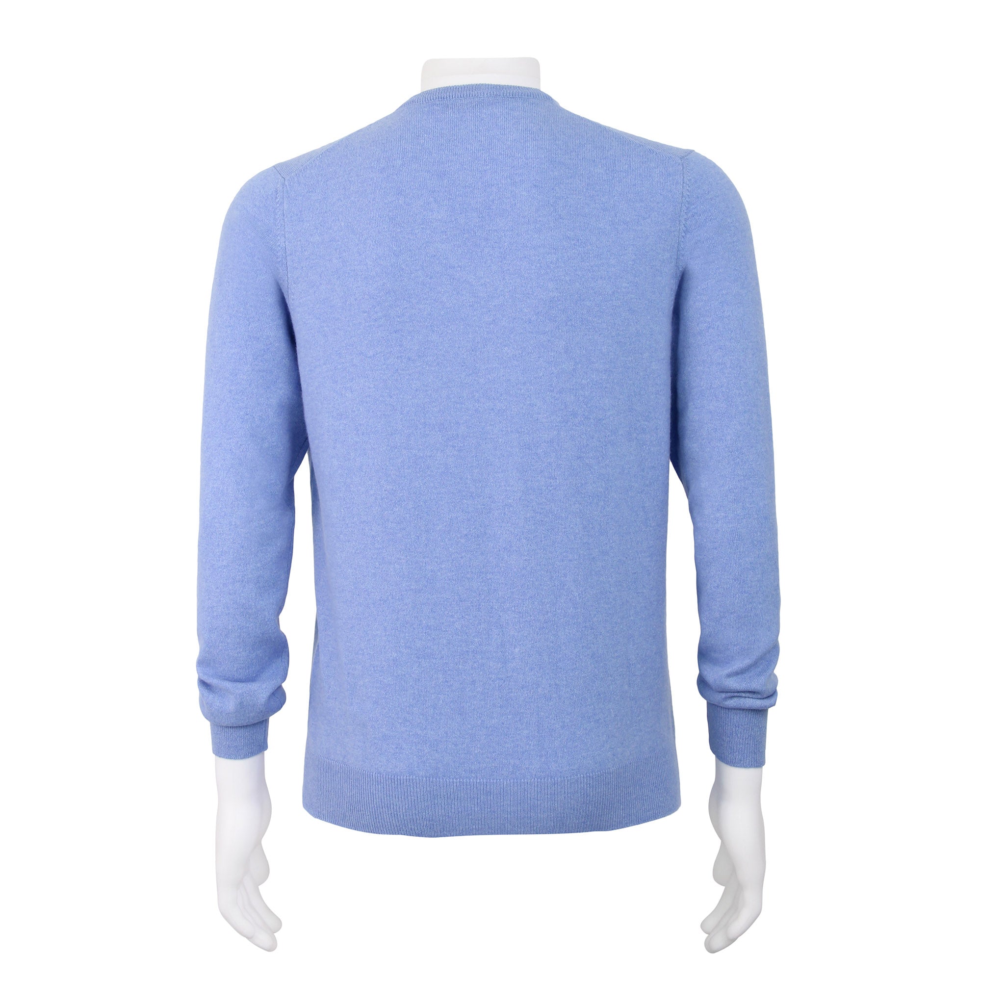 GRAN SASSO CASHMERE V - NECK SKY - Henry BucksKNITWEAR46SOR55115 - SKY - 48