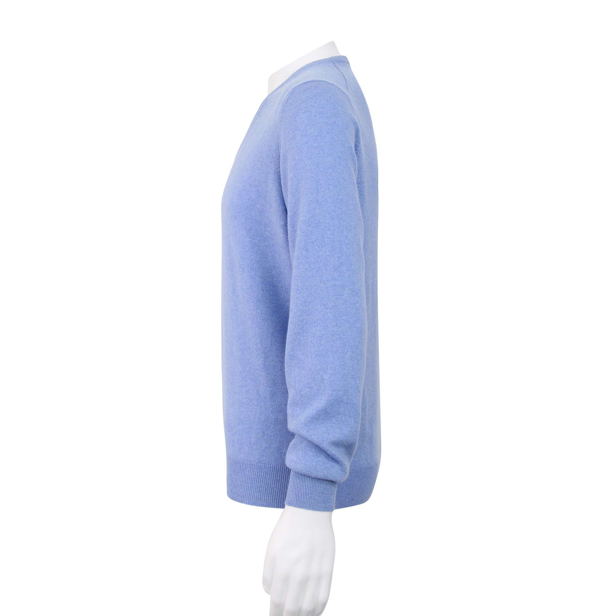 GRAN SASSO CASHMERE V - NECK SKY - Henry BucksKNITWEAR46SOR55115 - SKY - 48