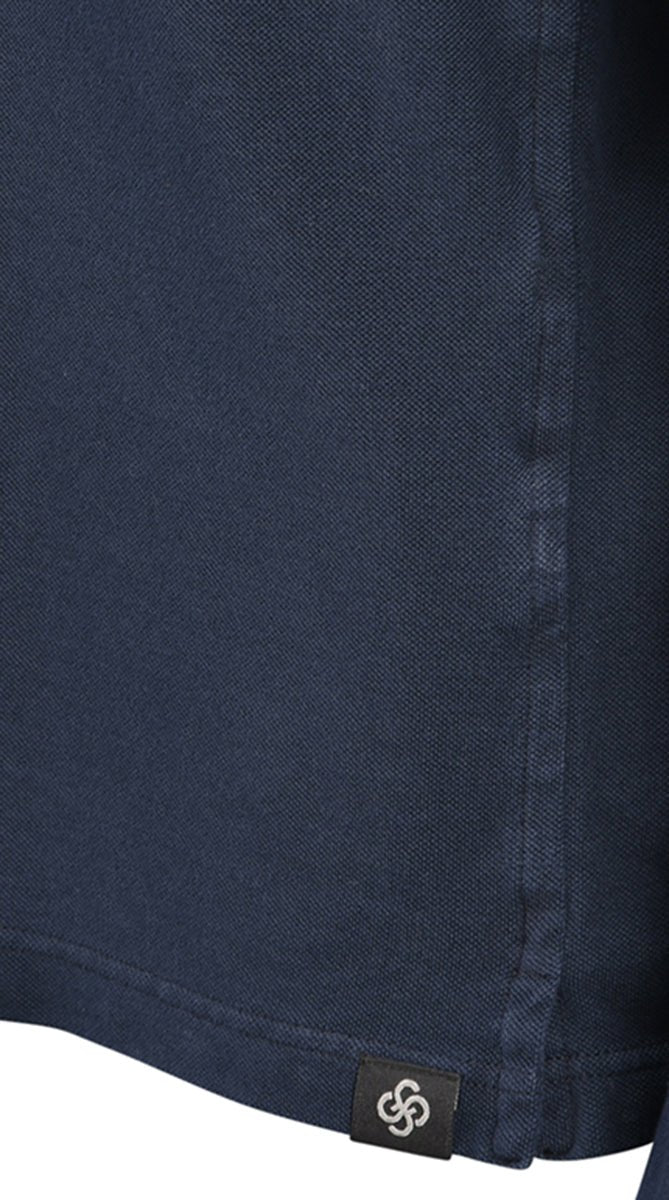 GRAN SASSO Cotton Long Sleeve Shirt NAVY - Henry Bucks