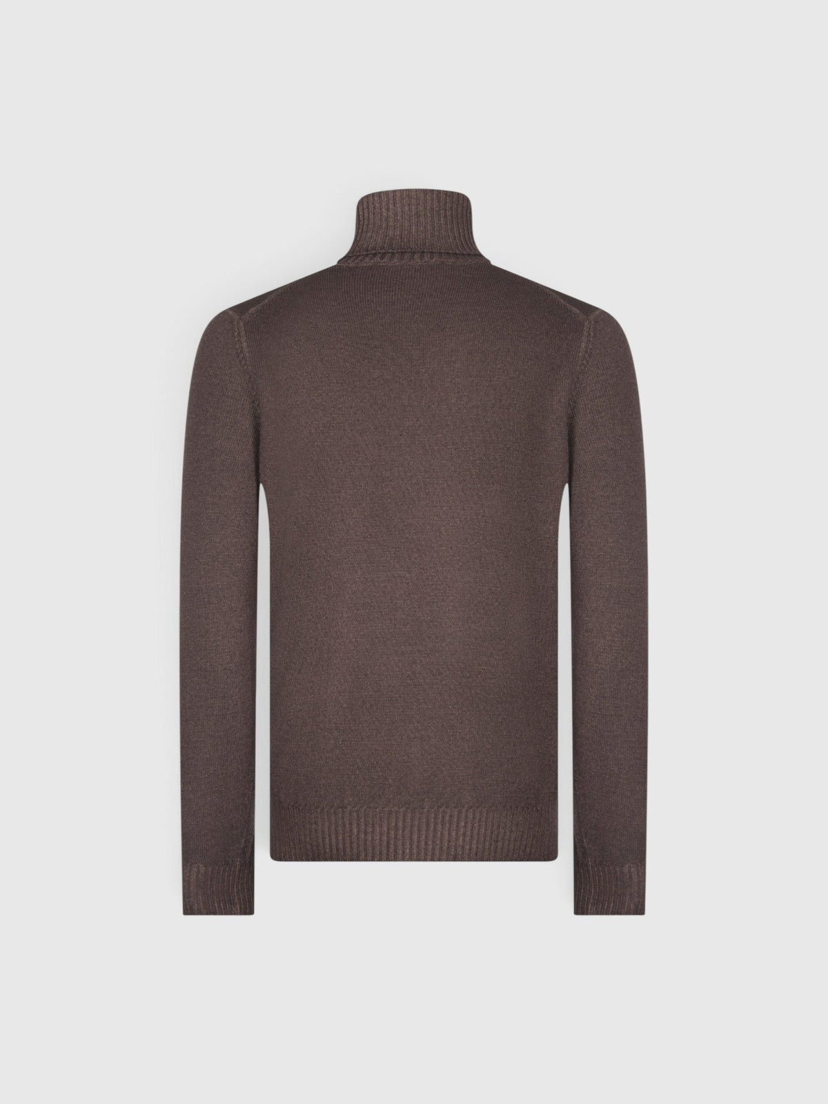 GRAN SASSO Merino Turtleneck Knit BROWN - Henry Bucks