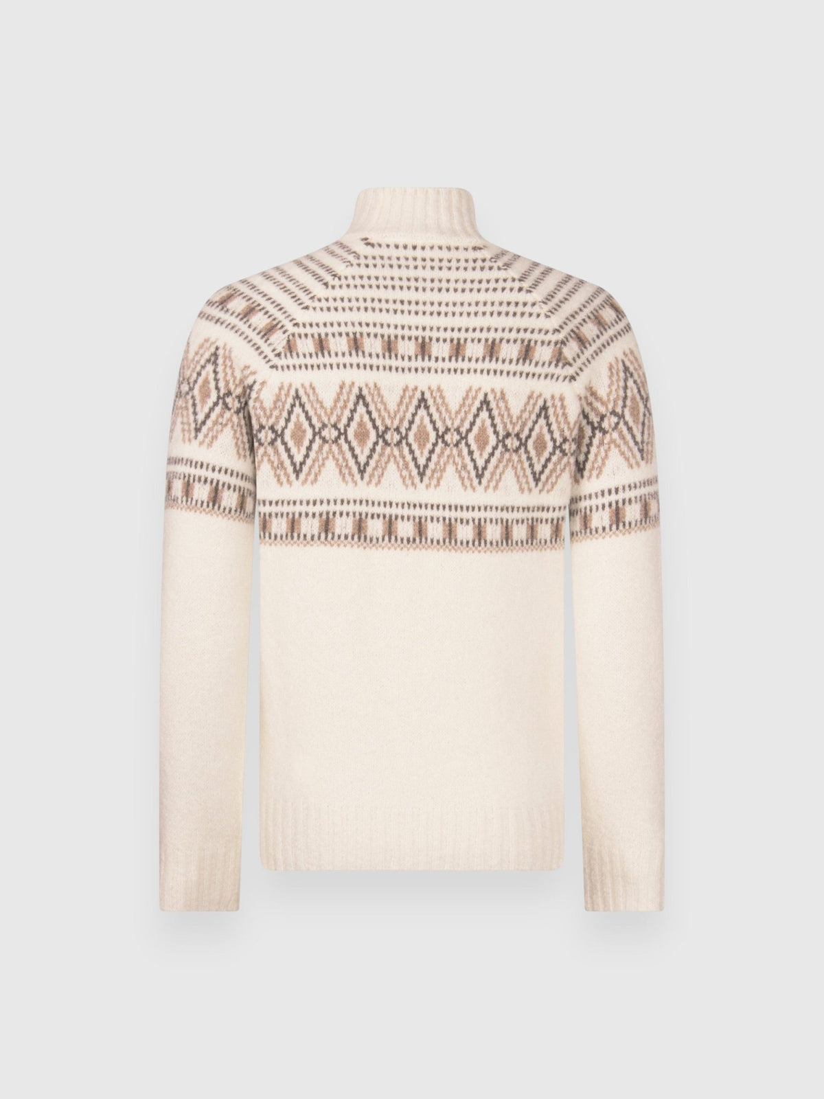 GRAN SASSO Mock Neck Knit CREAM - Henry Bucks