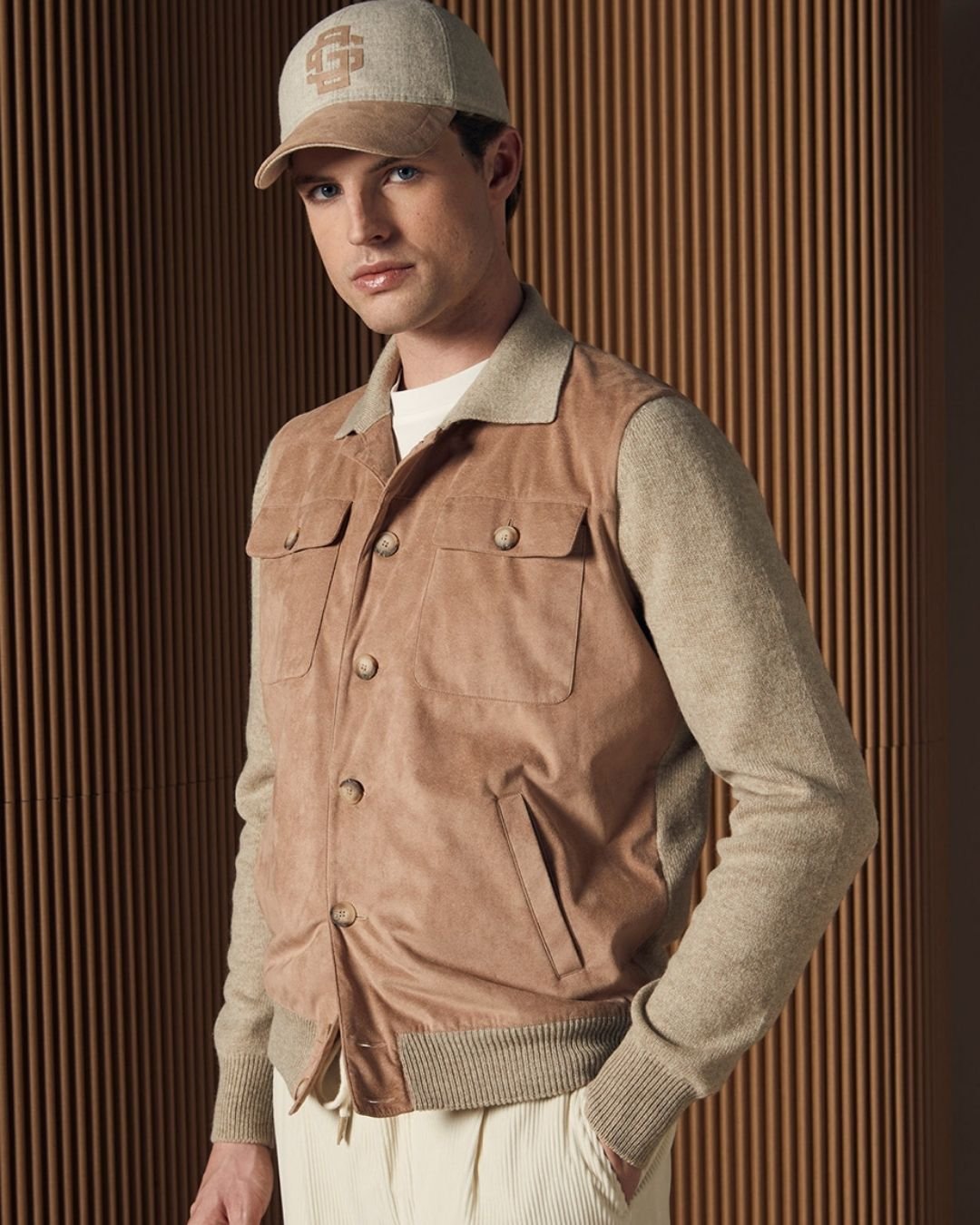 GRAN SASSO Sartorial Merino Jacket PEACH - Henry Bucks
