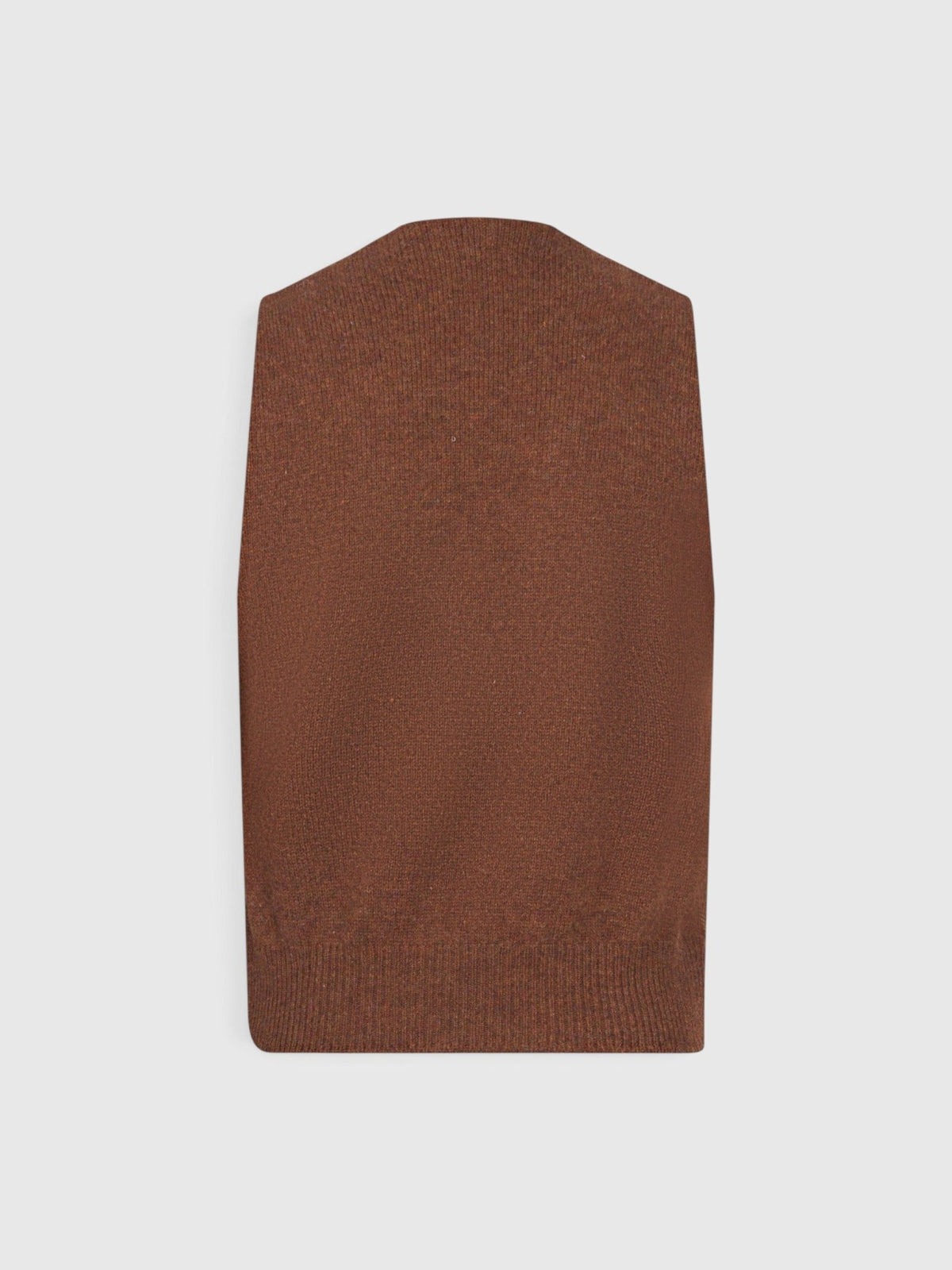 GRAN SASSO Satorial Shetland Wool Waistcoat RUST - Henry Bucks