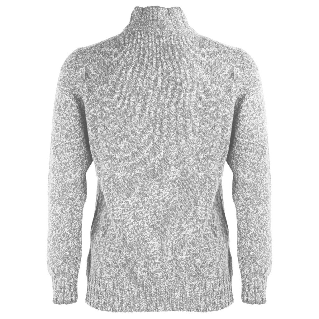 GRAN SASSO Super Geelong Mock Button GREY CREAM - Henry Bucks