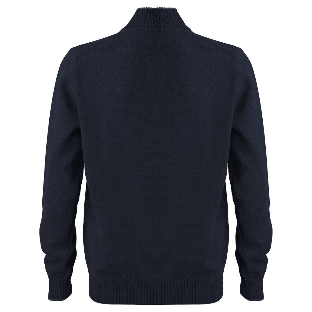 GRAN SASSO Super Geelong Mock Button NAVY - Henry Bucks