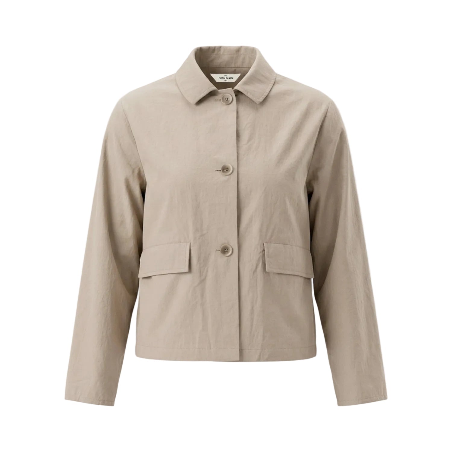 GRAN SASSO Womens Cotton Blend Jacket BEIGE - Henry Bucks