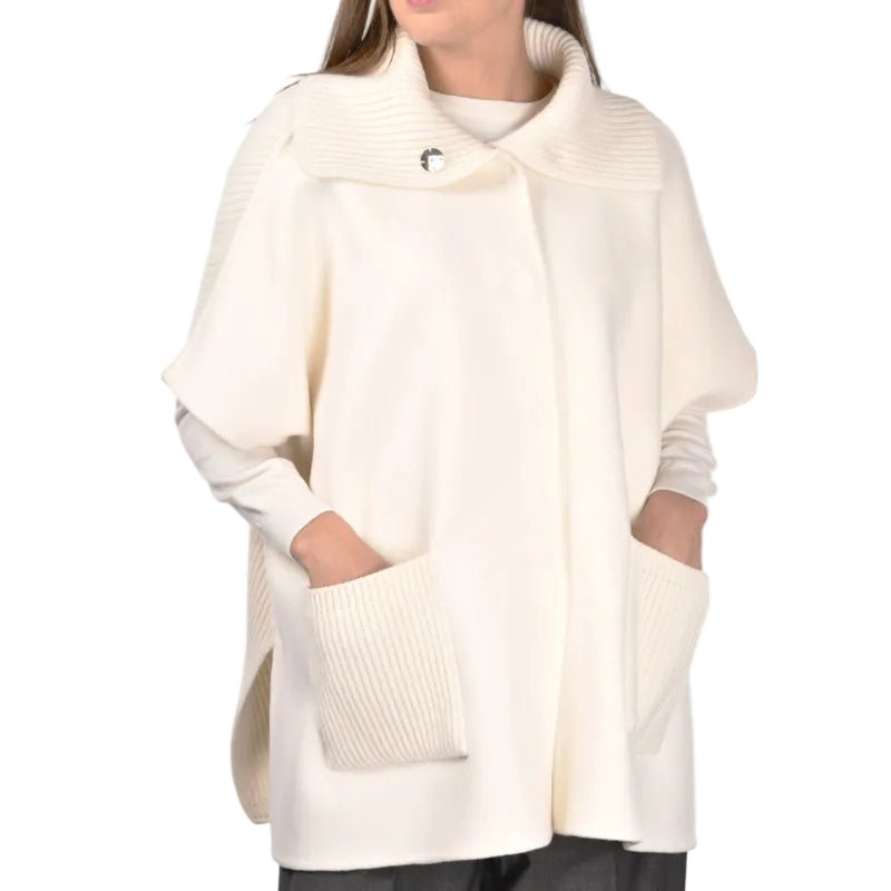 GRAN SASSO Womens Merino Coat CREAM - Henry Bucks