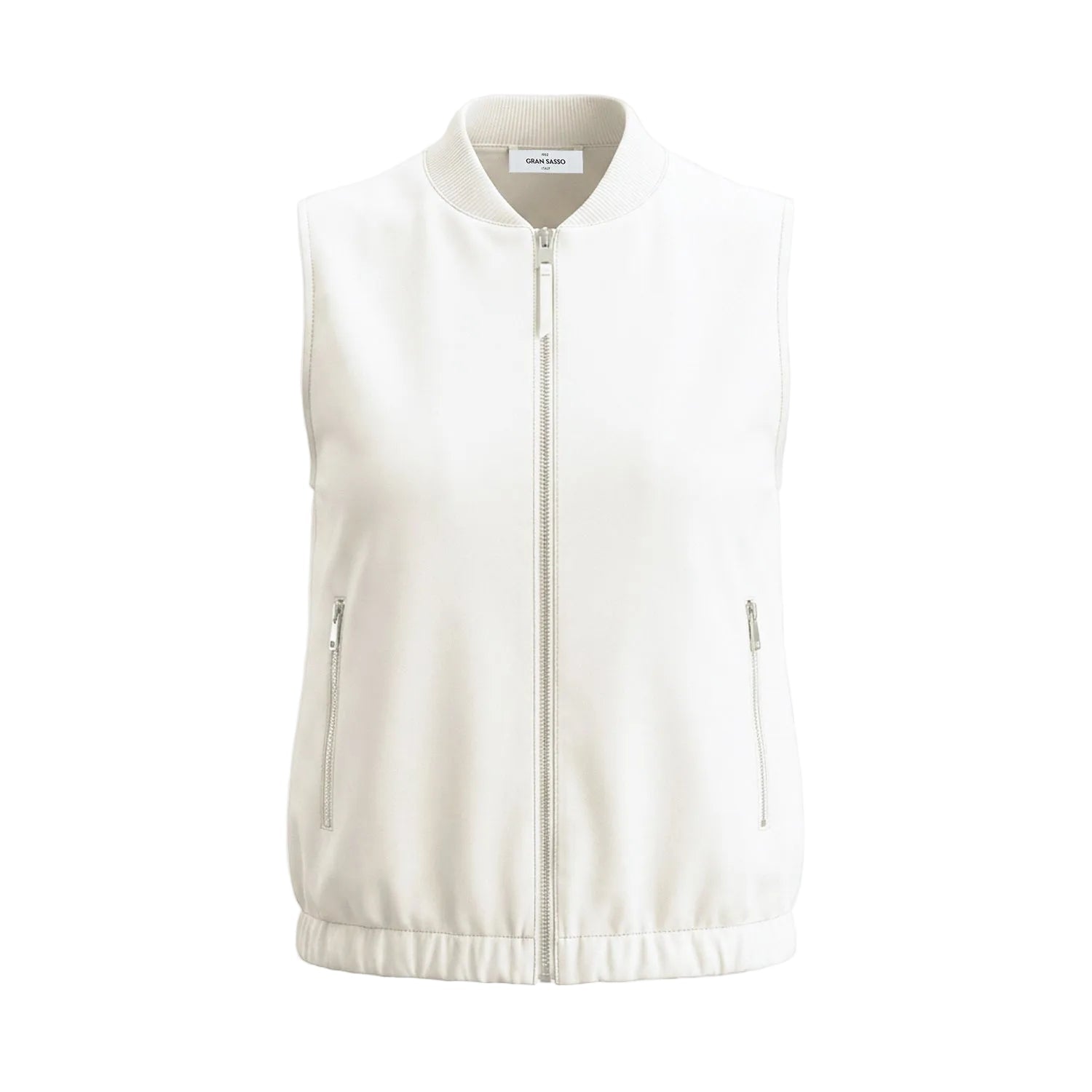 GRAN SASSO Womens Reversible Gillet OFF WHITE - Henry Bucks