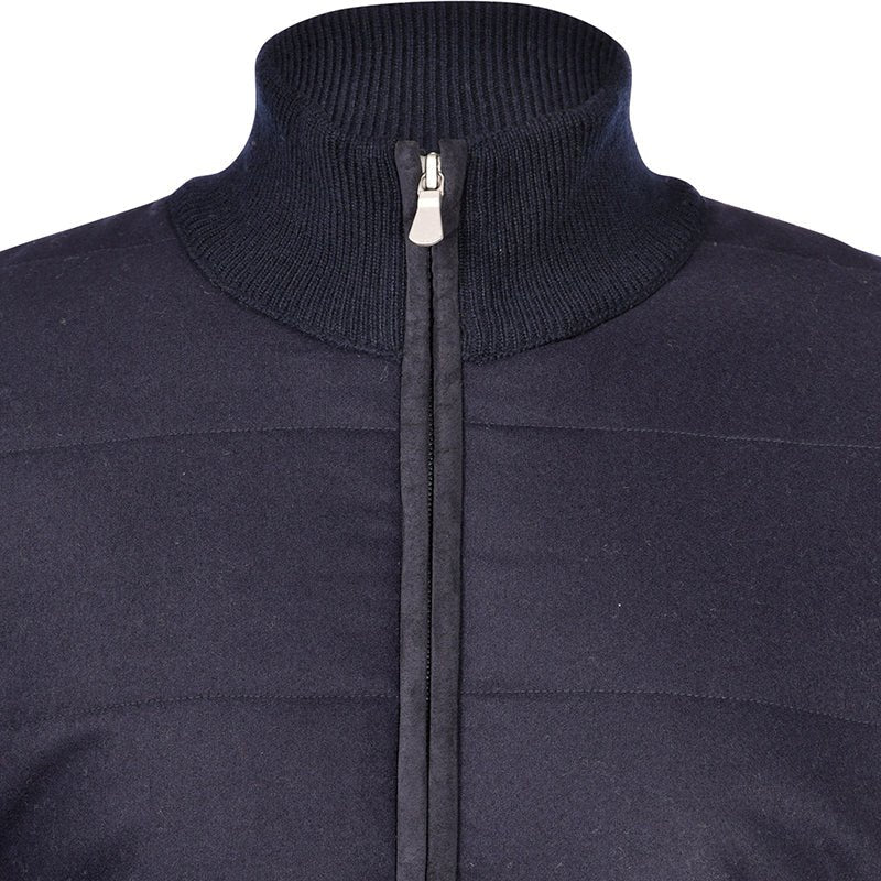 GRAN SASSO Wool Jacket NAVY - Henry Bucks
