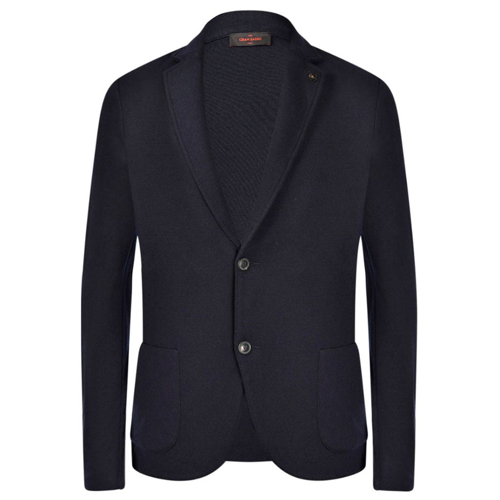 GRAN SASSO Wool Jacket NAVY - Henry Bucks