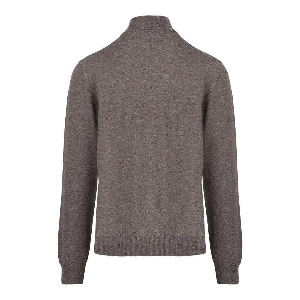 GRAN SASSO Wool Lupo Knit CHOCOLATE - Henry Bucks