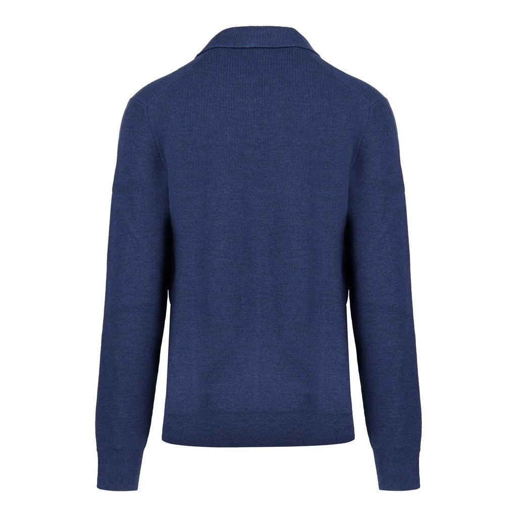 GRAN SASSO Wool Polo NAVY - Henry Bucks