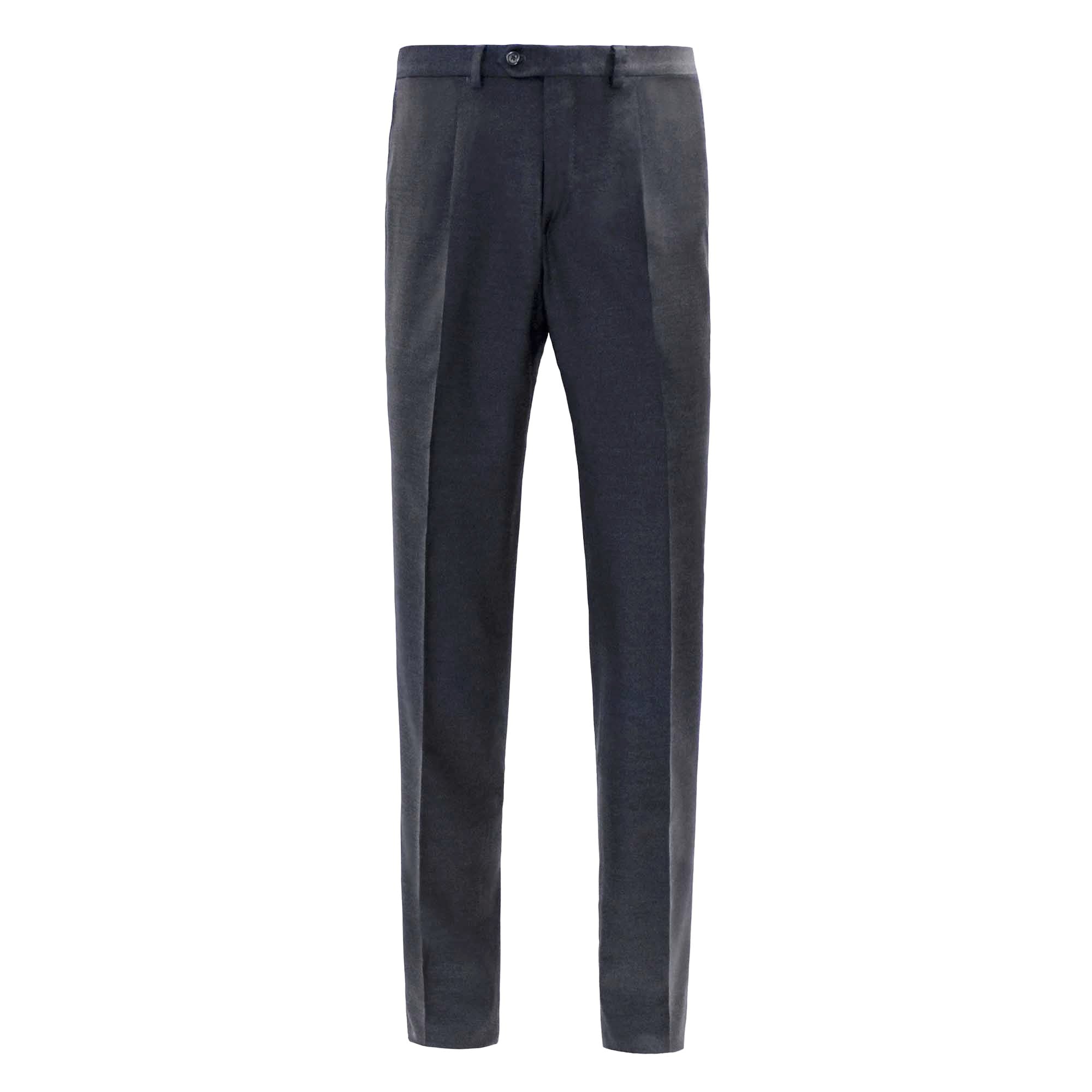 HB TWILL WOOL 1P TROUSER NAVY REG - Henry BucksTrouser - Formal34SS1812 - NAVY - R - 46