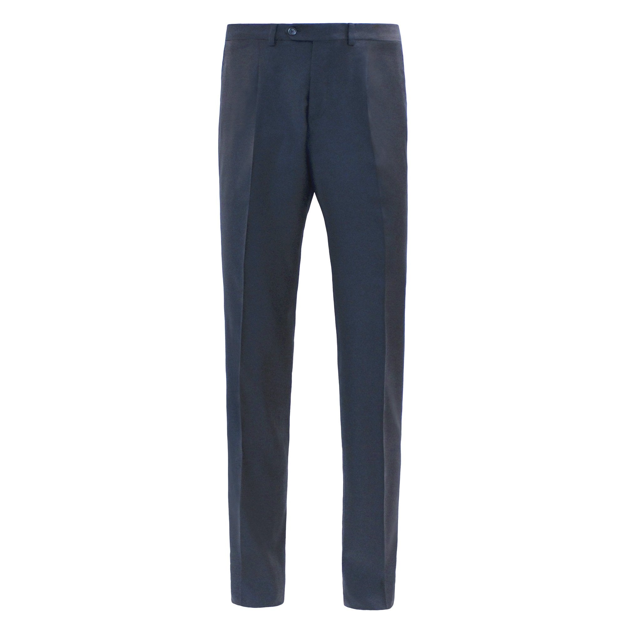 HB TWILL WOOL 1P TROUSER NAVY REG - Henry BucksTrouser - Formal34SS1812 - NAVY - R - 46