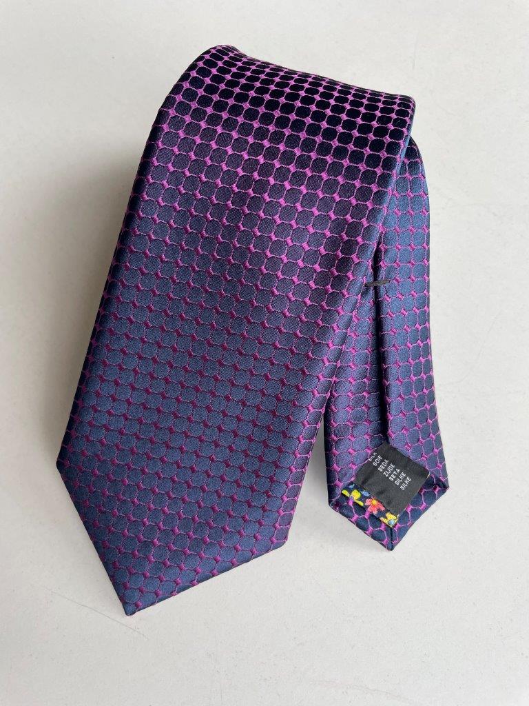 HEMLEY Silk Iridescence Tie PURPLE - Henry Bucks